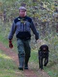 Hans-Hellmuth Beumelburg mit Dachs IV von der Lnsbirke